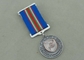Die Struck Antique Copper Police Medals , Law Enforcement 10K Running Medals