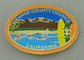 California Orange County Council Custom Made Buckles With Gold Plating And Soft Enamel